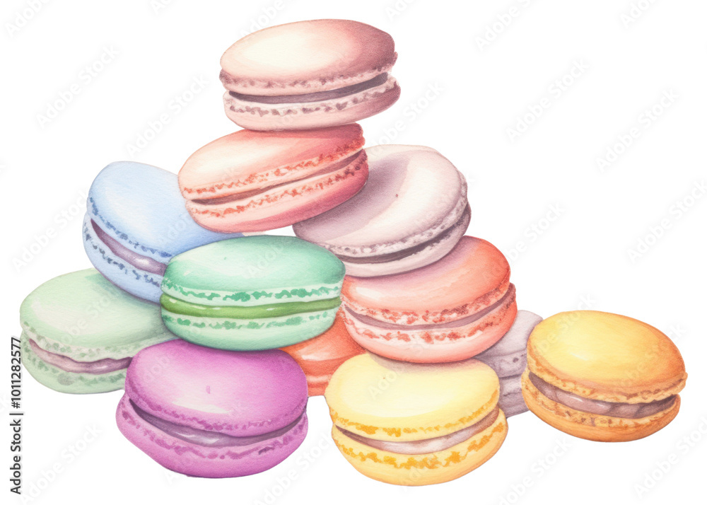 PNG Macarons macarons food white background. PNG Macarons macarons food white background.