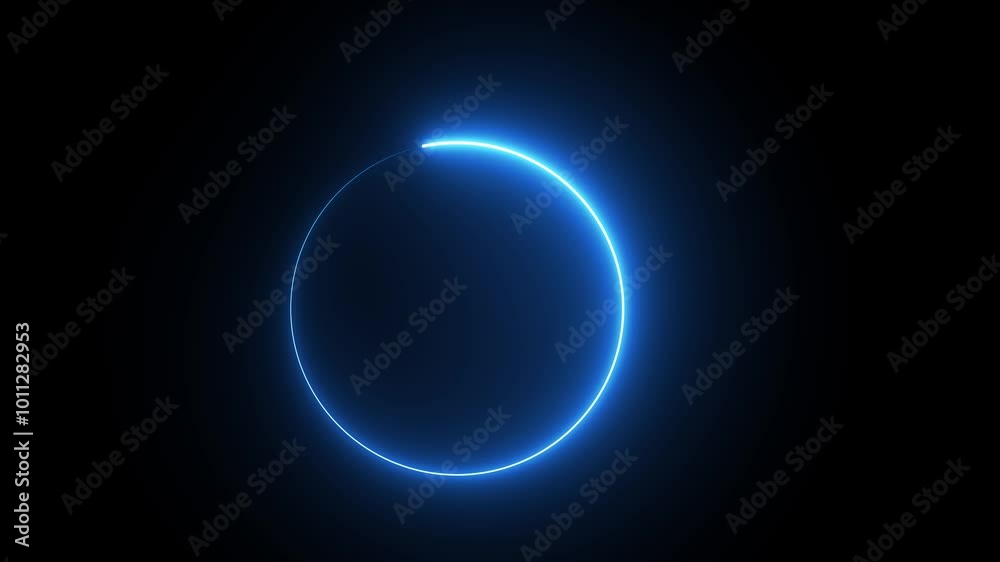 bright circle of blue color bright circle of blue color
