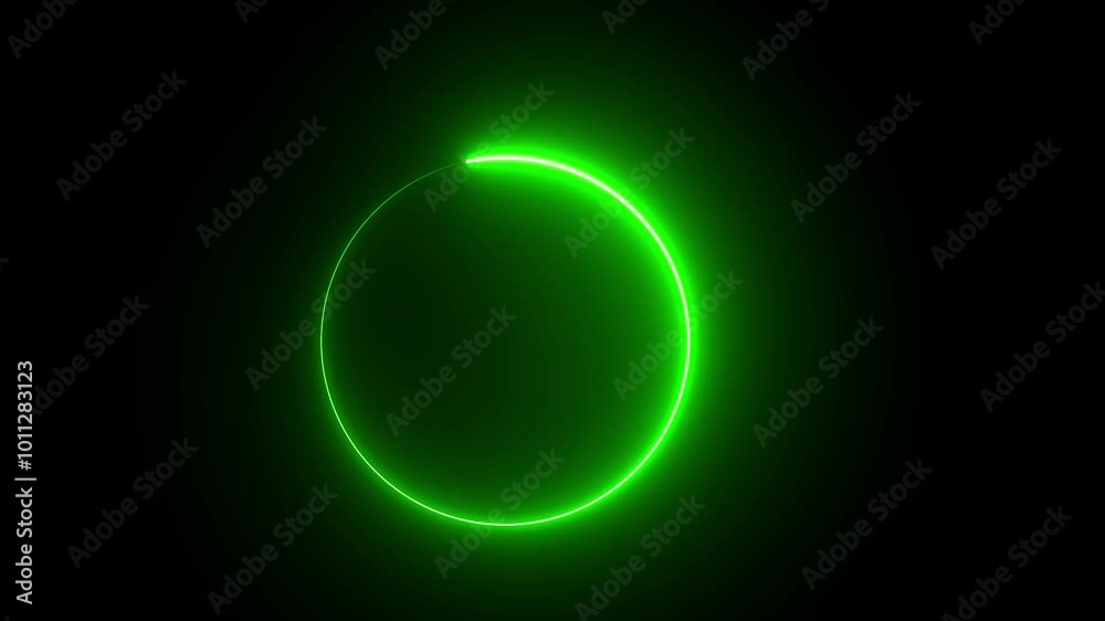 bright circle of green color bright circle of green color