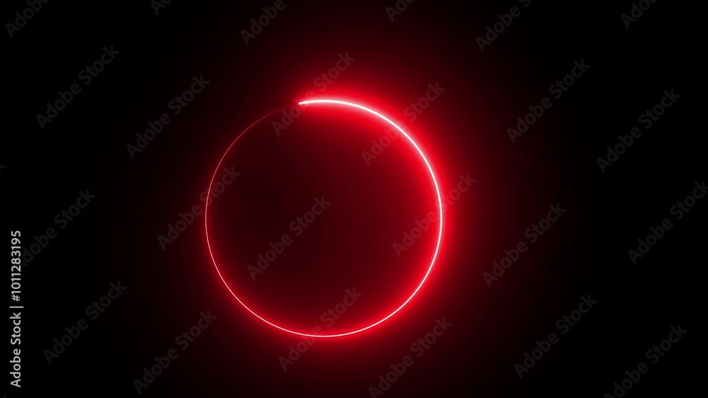 bright circle of red color bright circle of red color