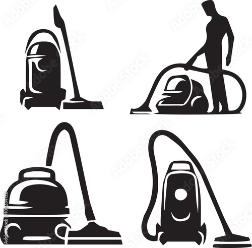 vacuum cleaner silhouette, vacuum silhouette