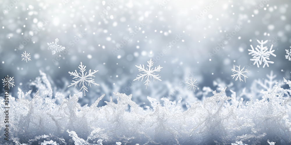 Falling snowflakes on 3D Serene Winter Design. Illustration. blue Macro Snowflakes, Snow Closeup. Cold winter Backdrop for Christmas product, text placement. Christmas New Year Night Falling Snow. Falling snowflakes on 3D Serene Winter Design. Illustration. blue Macro Snowflakes, Snow Closeup. Cold winter Backdrop for Christmas product, text placement. Christmas New Year Night Falling Snow.