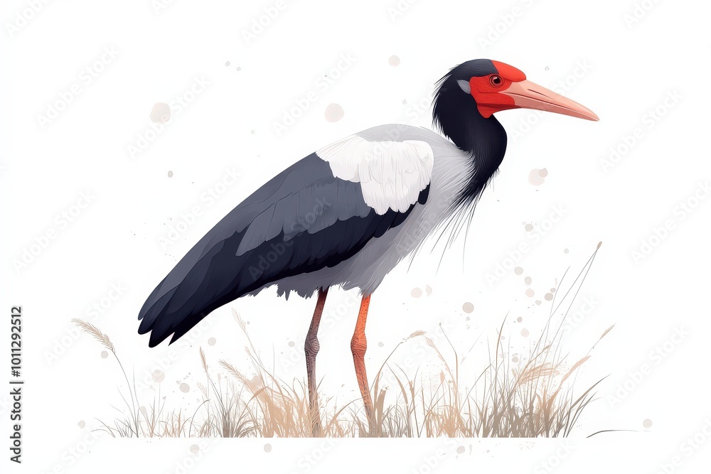 Fototapeta premium Protecting Powerful Threatened Species Illustration