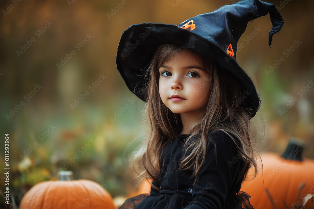 Person with Classic Witch costume for halloween parties Person with Classic Witch costume for halloween parties