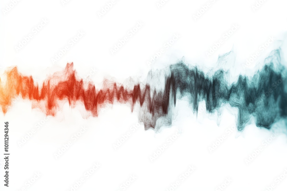 Colorful Audio Wave Visualization Concept