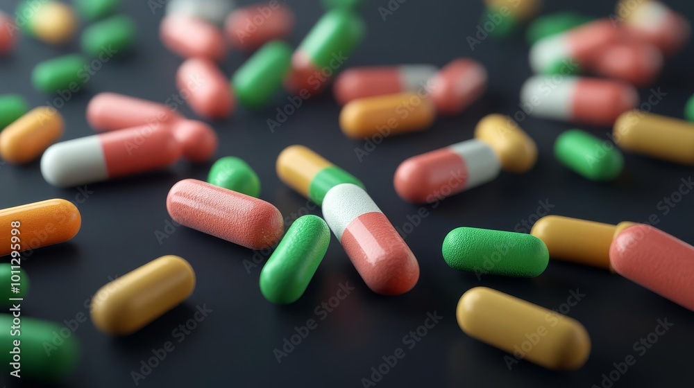 Antibiotic-resistant bacteria in the environment, microbial evolution, 3D illustration Antibiotic-resistant bacteria in the environment, microbial evolution, 3D illustration