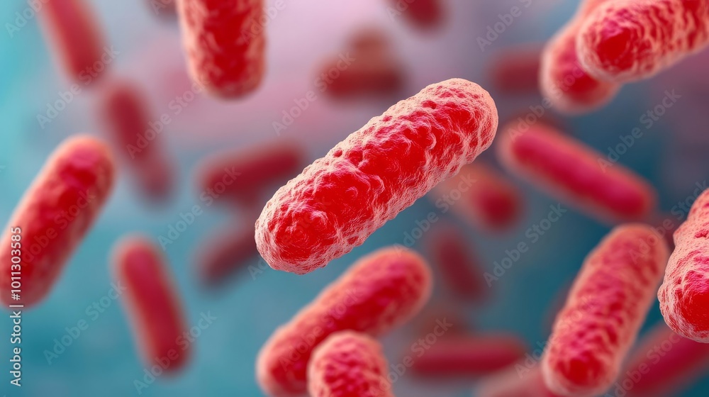 Pathogenic bacteria developing resistance in hospitals, health emergency, 3D illustration Pathogenic bacteria developing resistance in hospitals, health emergency, 3D illustration