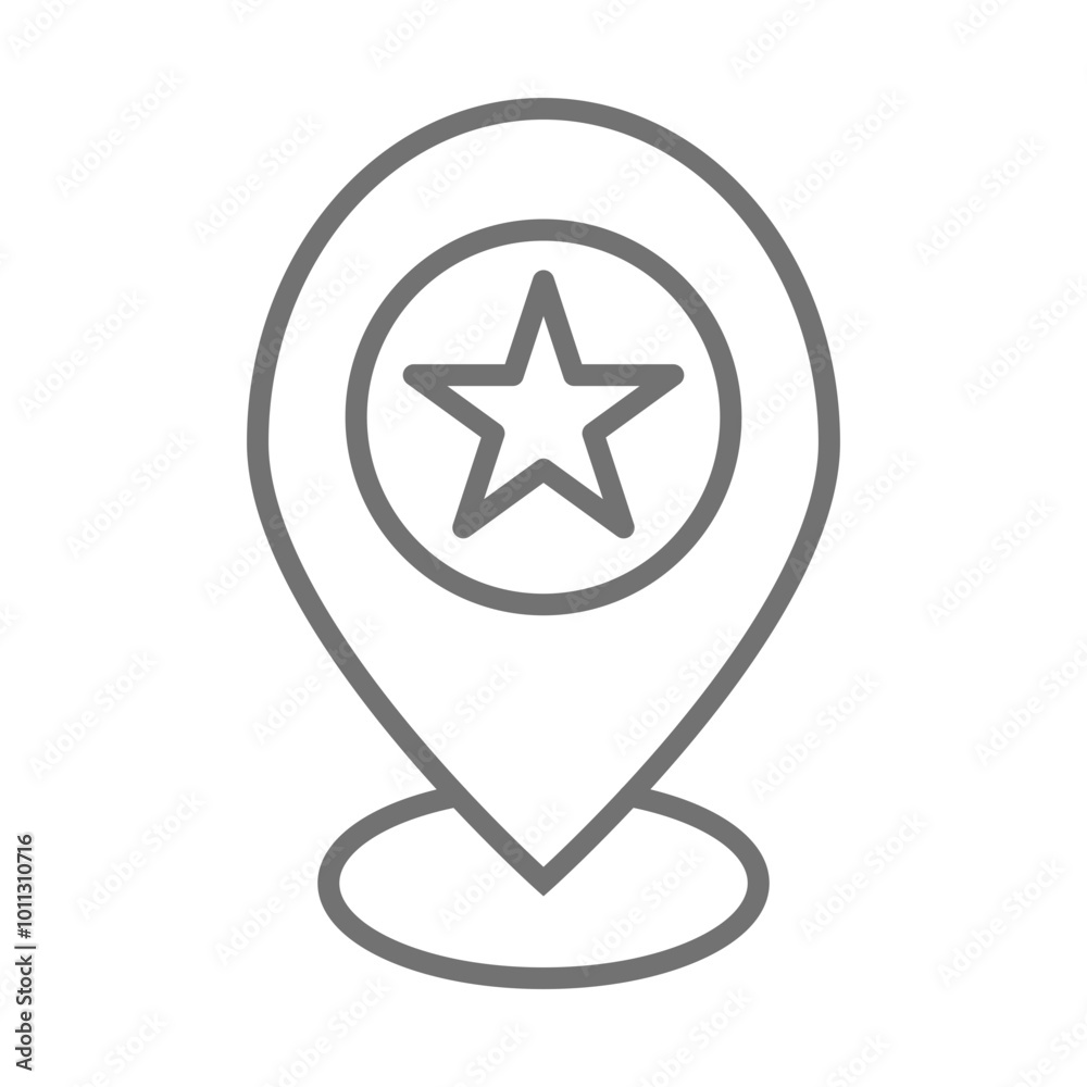 Starred Location icon Design Starred Location icon Design