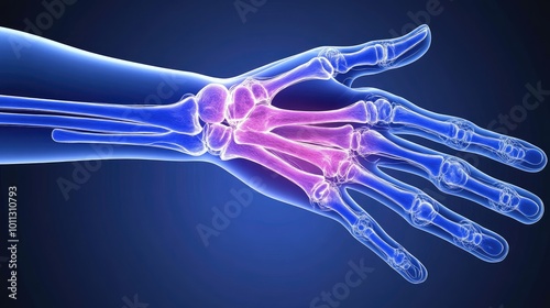 Detailed Anatomy of Human Hand and Wrist Bones