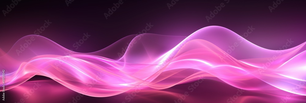 Abstract Pink Waves Background