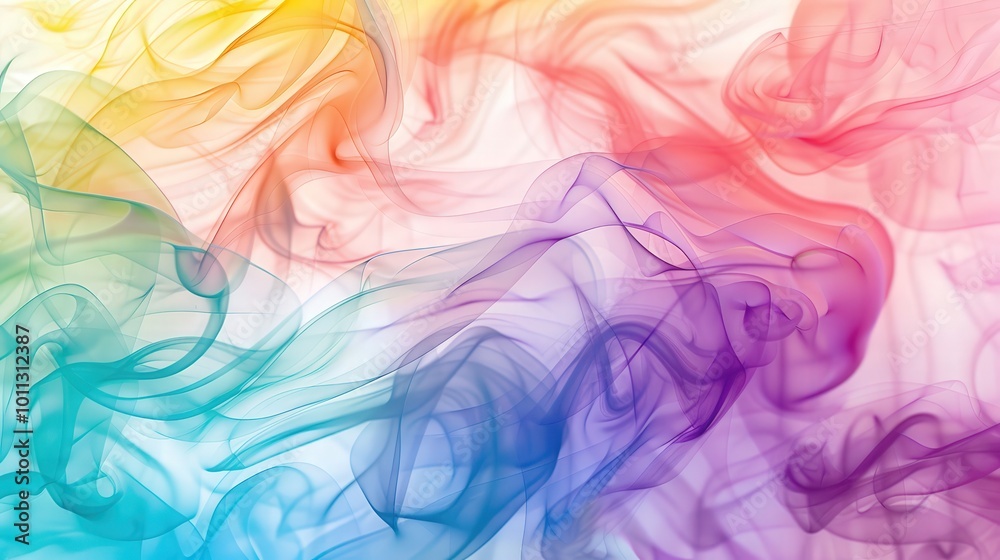 Ethereal Rainbow Smoke, vibrant swirling colors create an enchanting atmosphere, evoking a sense of mystery and wonder in a dreamlike backdrop. Ethereal Rainbow Smoke, vibrant swirling colors create an enchanting atmosphere, evoking a sense of mystery and wonder in a dreamlike backdrop.
