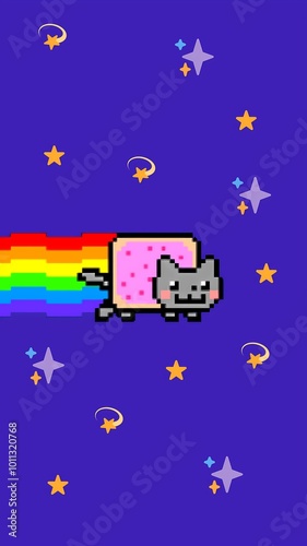 Nyan Cat Background  photo