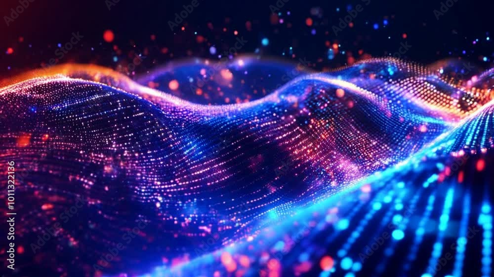 
Abstract digital data background: a visual representation of technology and science themes