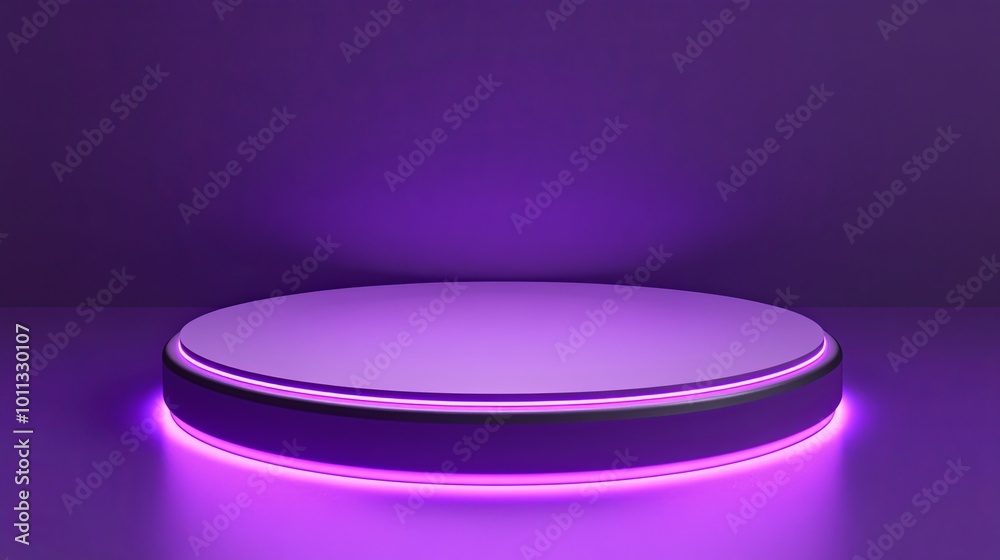 Neon Purple Futuristic Showcase