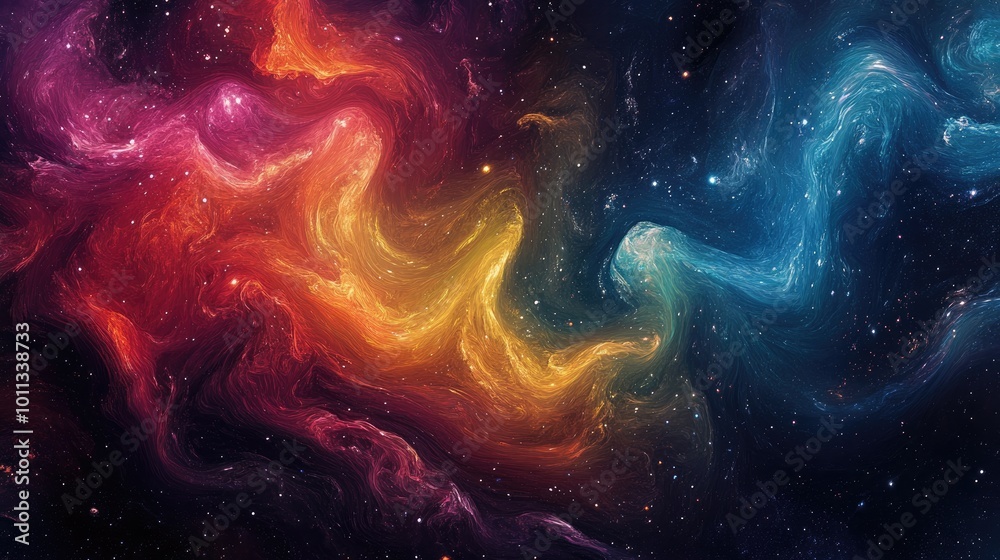 A captivatingZhan of swirling colors in the universe A captivatingZhan of swirling colors in the universe