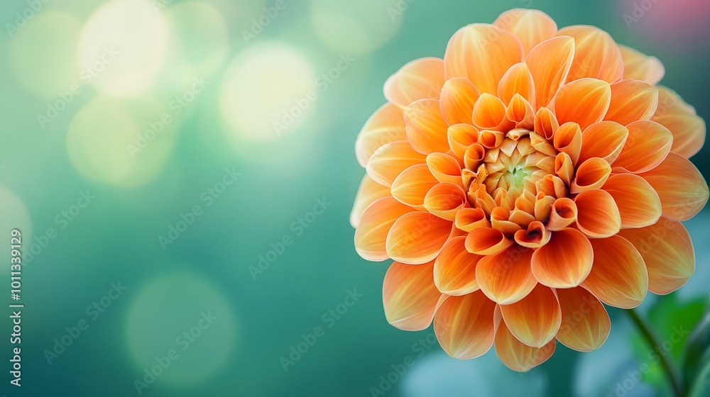A macro shot of a yellow and orange dahlia flower featuring vibrant petals set against a blurred green background, showcasing intricate details in soft, natural lighting. A macro shot of a yellow and orange dahlia flower featuring vibrant petals set against a blurred green background, showcasing intricate details in soft, natural lighting.