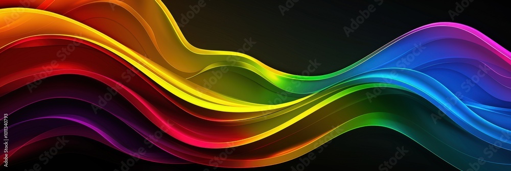 Abstract Rainbow Waves Abstract Rainbow Waves