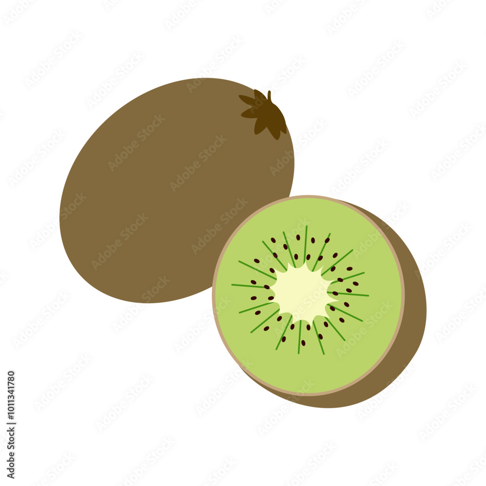 Obraz premium kiwi fruit isolated