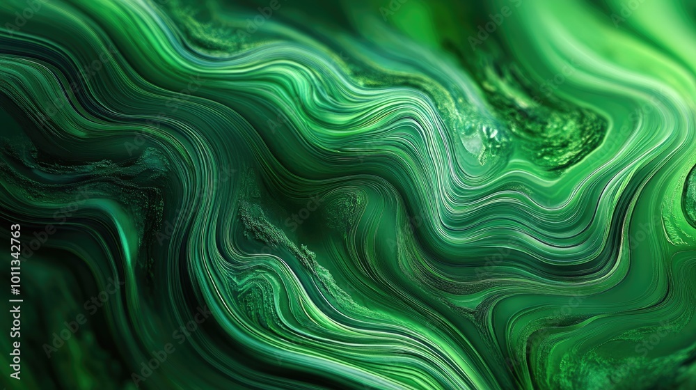 Abstract wavy texture in vibrant green tones Abstract wavy texture in vibrant green tones