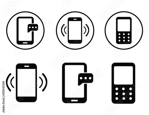 set of mobile phones