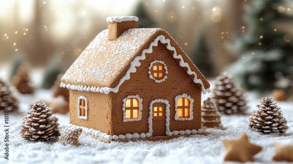 Naklejka premium Gingerbread Dream