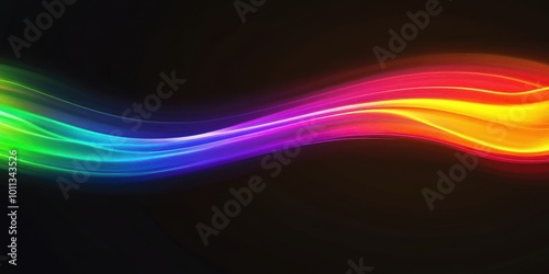 Abstract Rainbow Wave