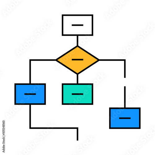 program hierarchy line icon vector. program hierarchy sign. isolated symbol illustration