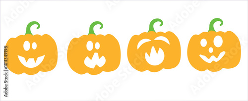 Halloween themed banners and patterns. Halloween theme vector illustration	