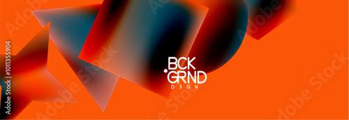 Fluid color geometric shapes abstract background. Vector Illustration For Wallpaper, Banner, Background, Card, Book Illustration, landing page