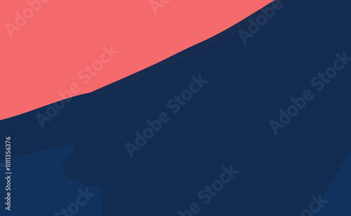 Abstract art background vector. Brush line art. Modern organic shape wallpaper. Minimalist hand painted illustration with watercolor stain texture for home decor, wall art prints, banners and posters