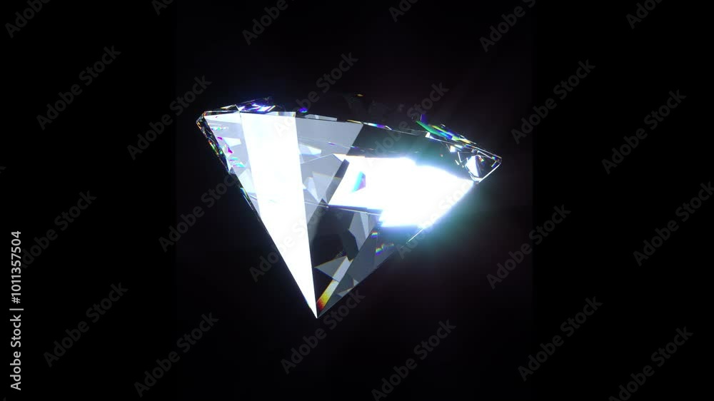 Diamonds 3D Loop With Transparent Background (Alpha Channel)