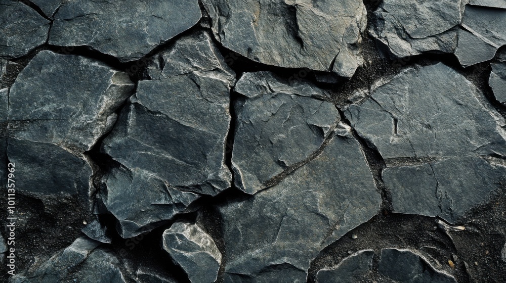 Fototapeta premium Matte stone texture with cracks and imperfections, ideal for rugged and natural product displays.