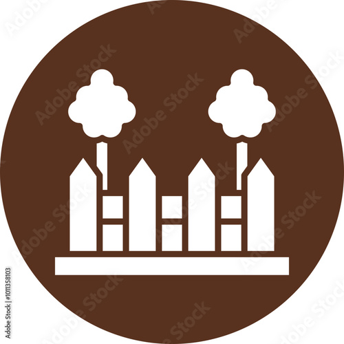 Garden Fence Icon Design