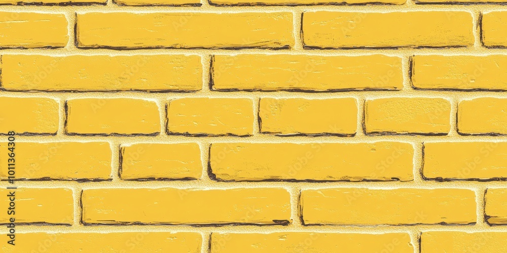 Obraz premium Yellow Brick Wall Texture