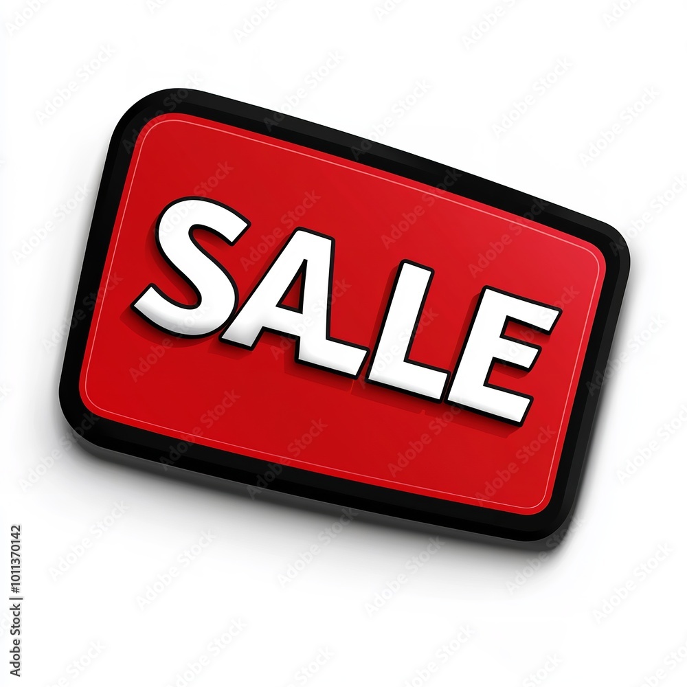 3D Black Friday sale badge with bold text SALE and red outline isolated on transparent background 3D Black Friday sale badge with bold text SALE and red outline isolated on transparent background