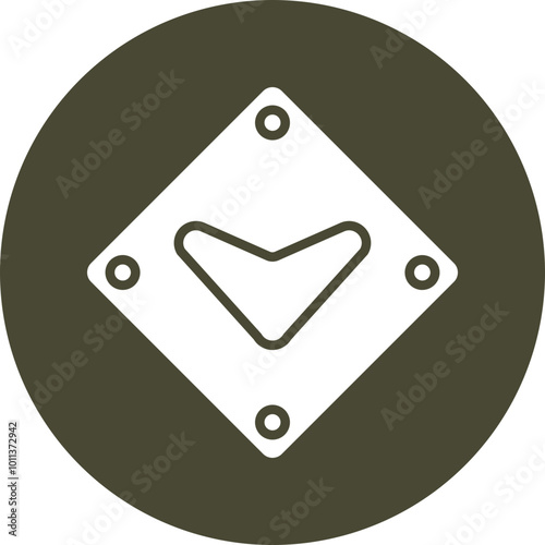 Down Chevron Icon Design