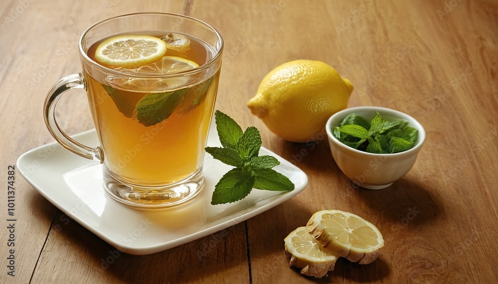 Homemade italian lemon sorbet decorated with mint. Homemade icecream in lemon decorated with mint. 9 Homemade italian lemon sorbet decorated with mint. Homemade icecream in lemon decorated with mint. 9