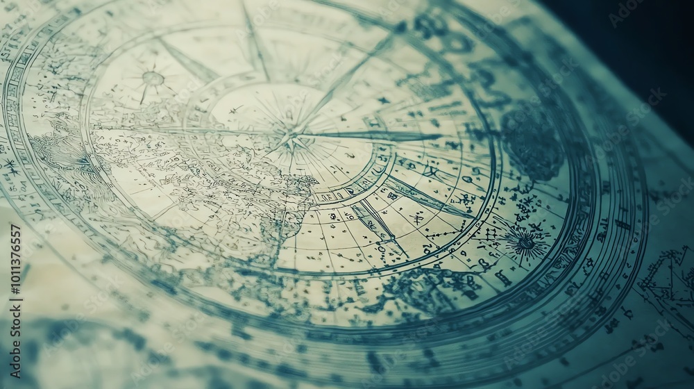 Fototapeta premium a minimalist astrology chart with constellations and zodiac symbols, clean and elegant design, devoid of any logos or copyright marks