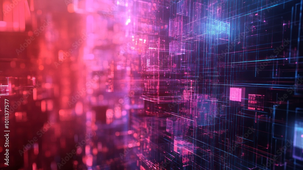 Fototapeta premium Abstract Digital Network