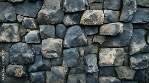 A meticulously arranged stone wall showcasing the precision and artistry of ancient architecture. The stones are perfectly fitted together without the use of mortar