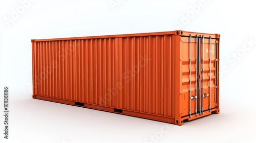 Container for Shipping Goods in a Modern Warehouse Setting During Daylight Hours