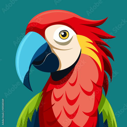 cartoon parrot