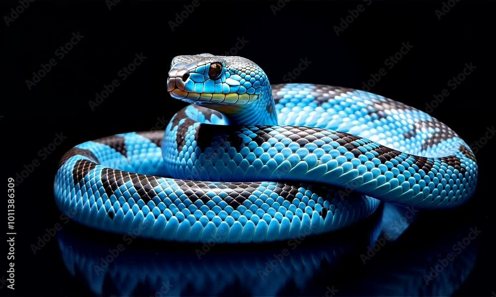 snake reptile looking on black background snake reptile looking on black background