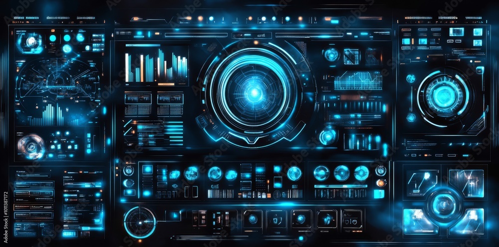 Target auto-guidance system with tilt scope sight. HUD and GUI with modern design. Video game target screen. Tech target. Target auto-guidance system with tilt scope sight. HUD and GUI with modern design. Video game target screen. Tech target.