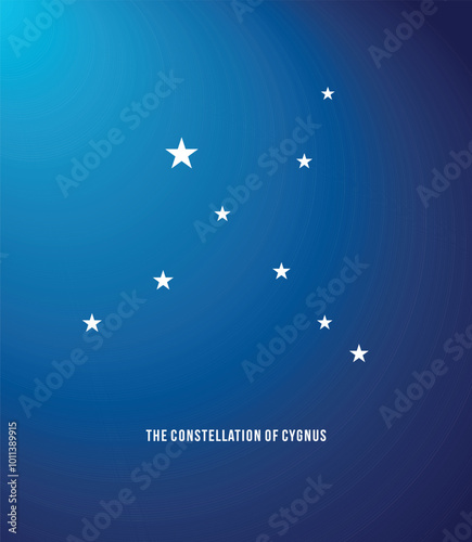 Elegant constellation illustration on a glowing blue background—perfect for astronomy, science, or celestial-themed designs.