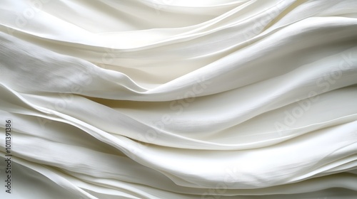 Abstract White Fabric Texture Background