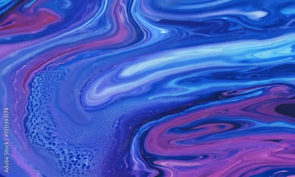 Abstract Swirls of Blue and Purple Paint Abstract Swirls of Blue and Purple Paint