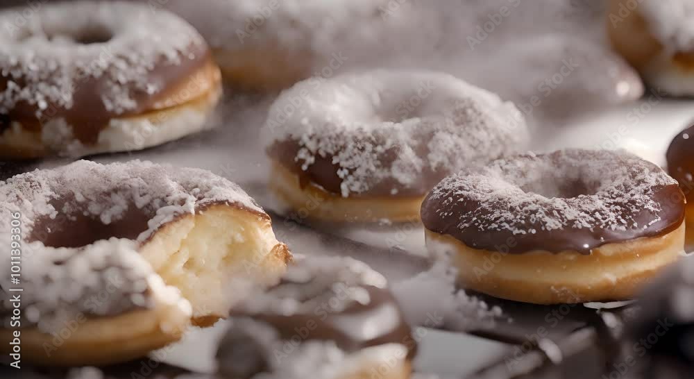 donuts with chocolate