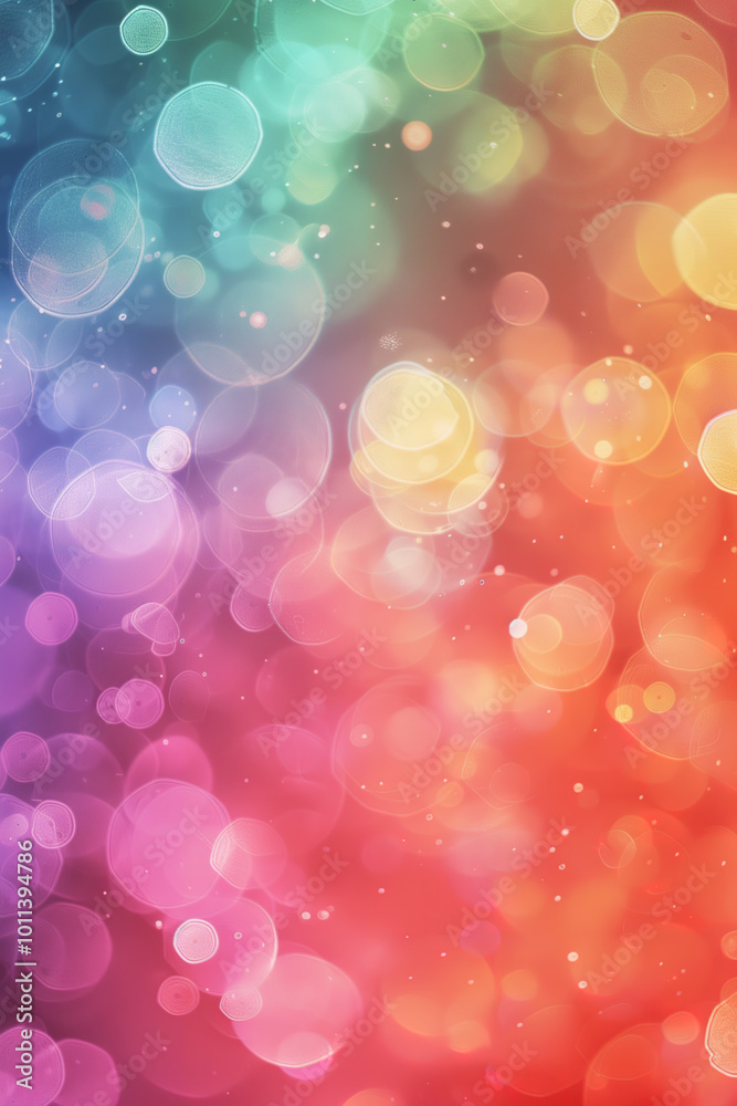 Obraz premium Abstract bright background, multi-colored light spots and bokeh effect