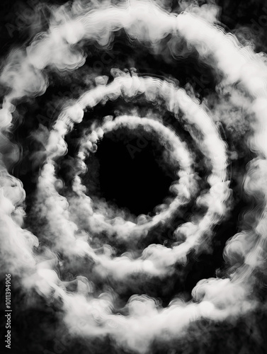 circular smoke photo